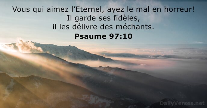 Psaume 97:10