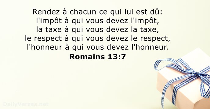 Romains 13:7