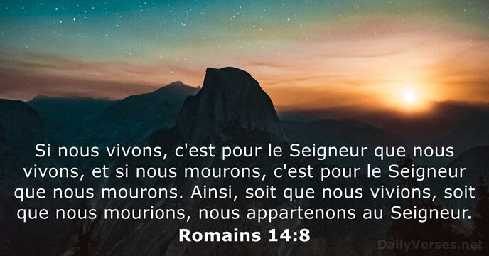 Romains 14:8