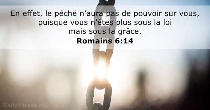 Romains 6:14