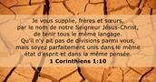 1 Corinthiens 1:10