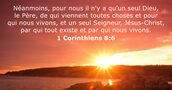 1 Corinthiens 8:6