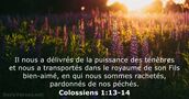 Colossiens 1:13-14