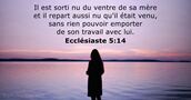 Ecclésiaste 5:14