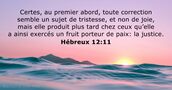 Hébreux 12:11