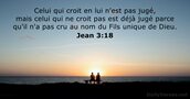 Jean 3:18