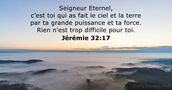 Jérémie 32:17