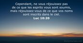 Luc 10:20