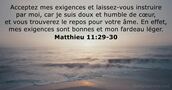 Matthieu 11:29-30