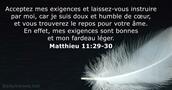 Matthieu 11:29-30