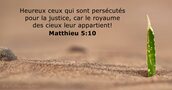 Matthieu 5:10