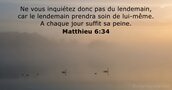 Matthieu 6:34