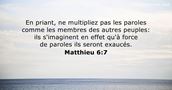 Matthieu 6:7
