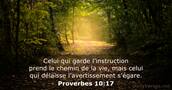 Proverbes 10:17