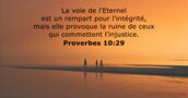 Proverbes 10:29