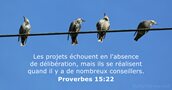 Proverbes 15:22