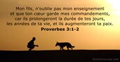 Proverbes 3:1-2