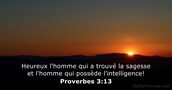 Proverbes 3:13