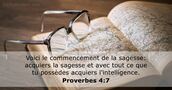 Proverbes 4:7