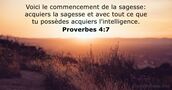 Proverbes 4:7
