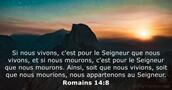 Romains 14:8