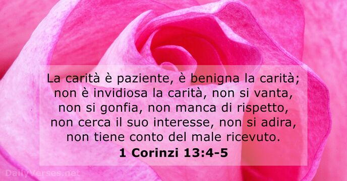 1 Corinzi 13:4-5