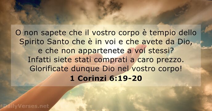 1 Corinzi 6:19-20