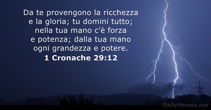 1 Cronache 29:12