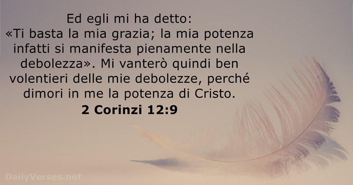 2 Corinzi 12:9