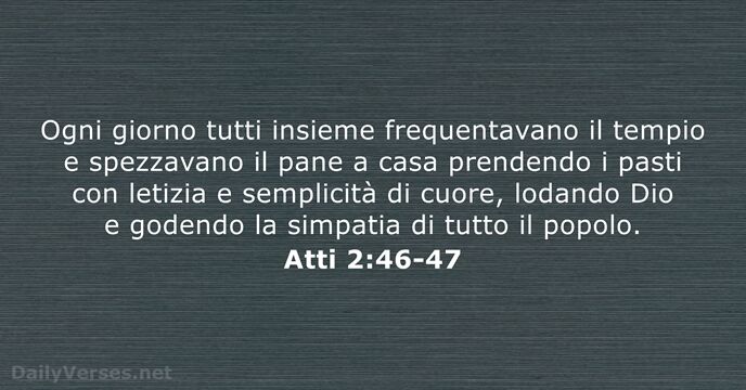 Atti 2:46-47