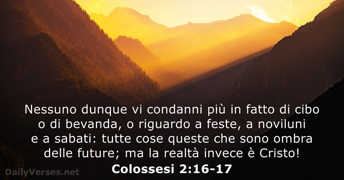 Colossesi 2:16-17