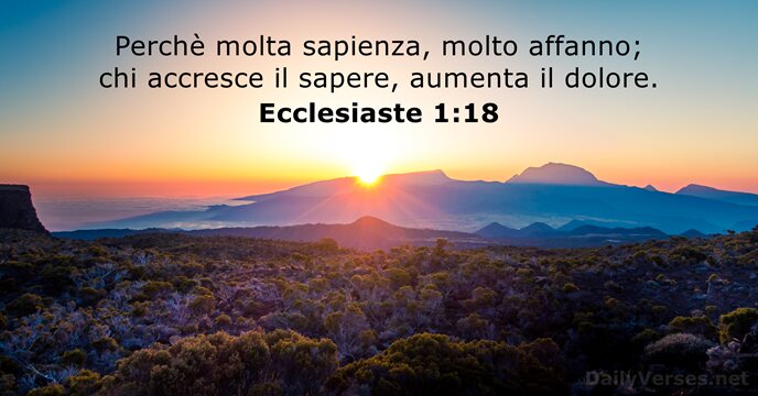 Ecclesiaste 1:18