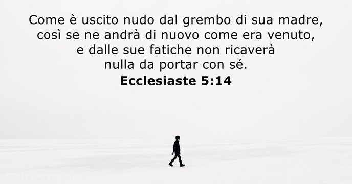Ecclesiaste 5:14