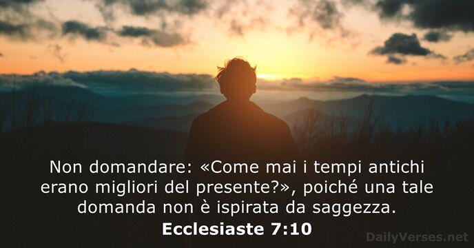Ecclesiaste 7:10