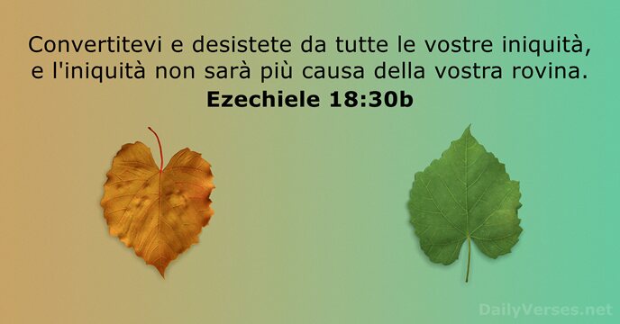 Ezechiele 18:30b