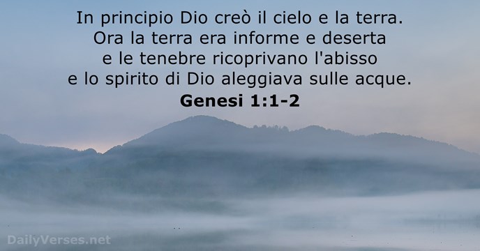 32 Versetti Della Bibbia Sulla Creazione Dailyverses Net