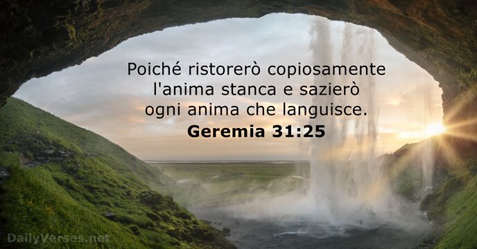 Geremia 31:25