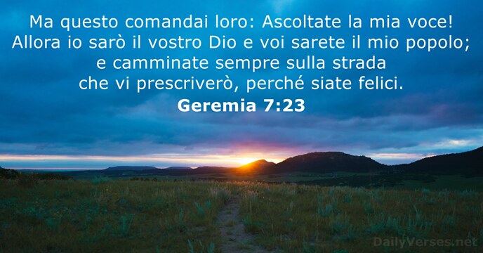 Geremia 7:23