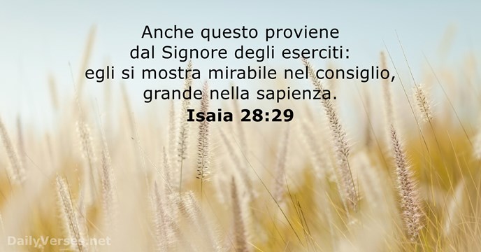 Isaia 28:29