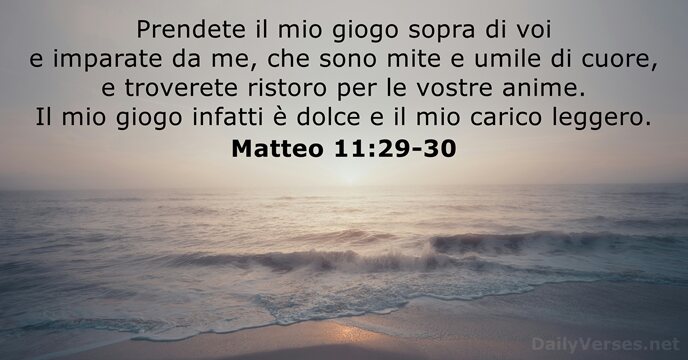 Matteo 11:29-30
