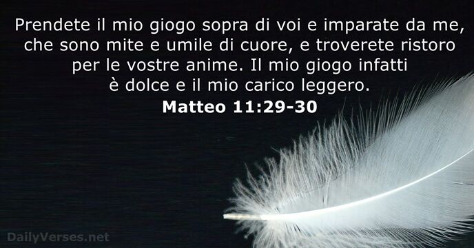 Matteo 11:29-30