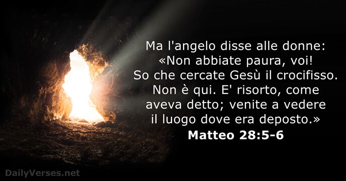 Matteo 28:5-6