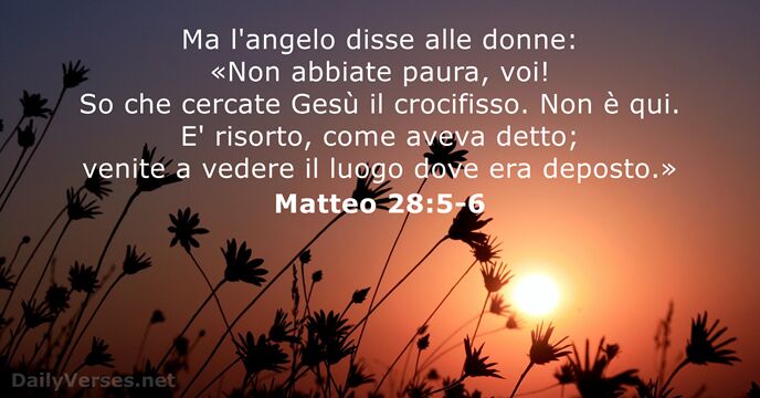 Matteo 28:5-6