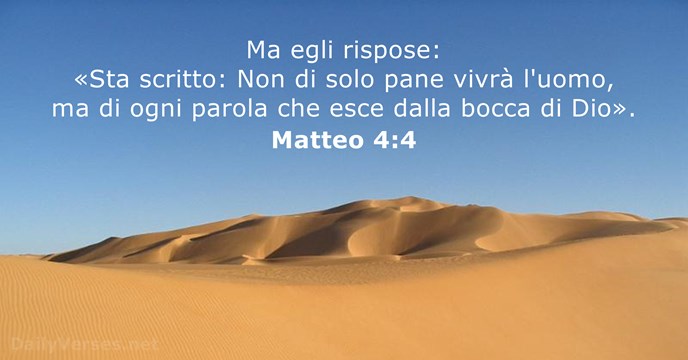 Matteo 4:4