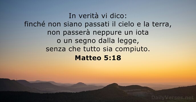 Matteo 5:18