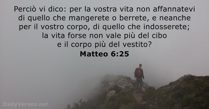 Matteo 6:25