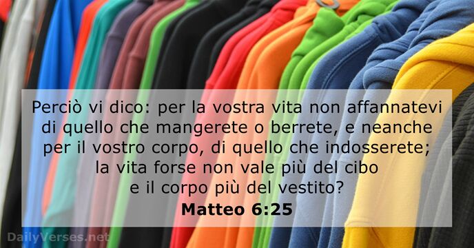 Matteo 6:25
