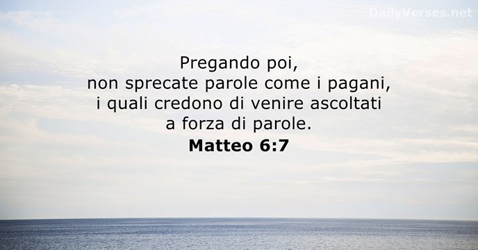 Matteo 6:7