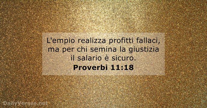 Proverbi 11:18