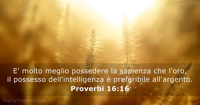 Proverbi 16:16